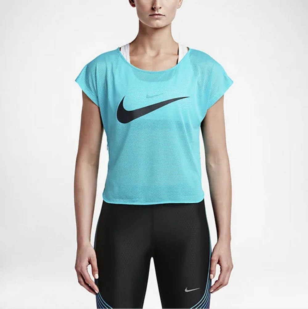 Nike City Cool Swoosh Mesh Top
